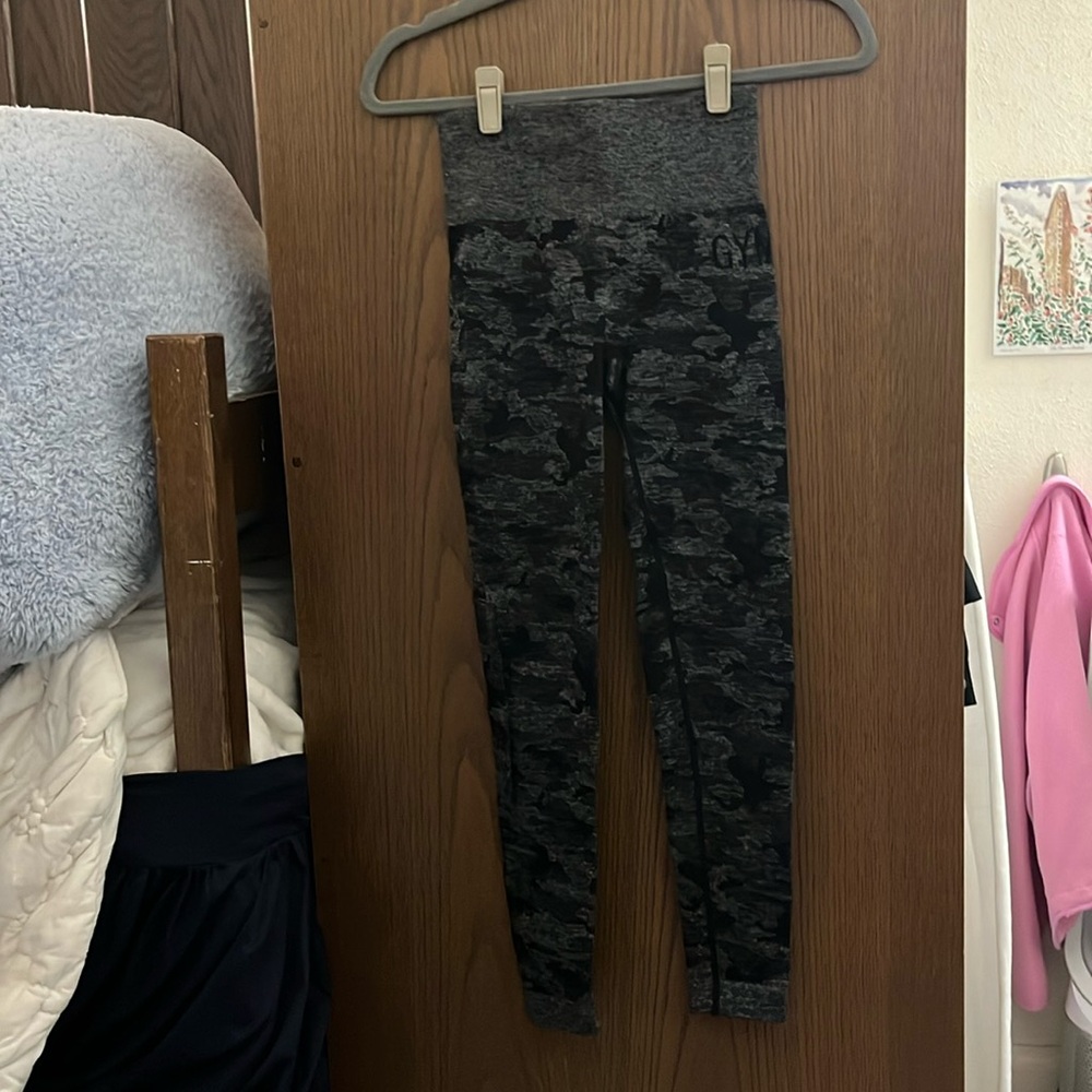 Gymshark black camo leggings